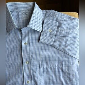 Brooks Brothers Regent Blue Button-Down Shirt, Size 16-35